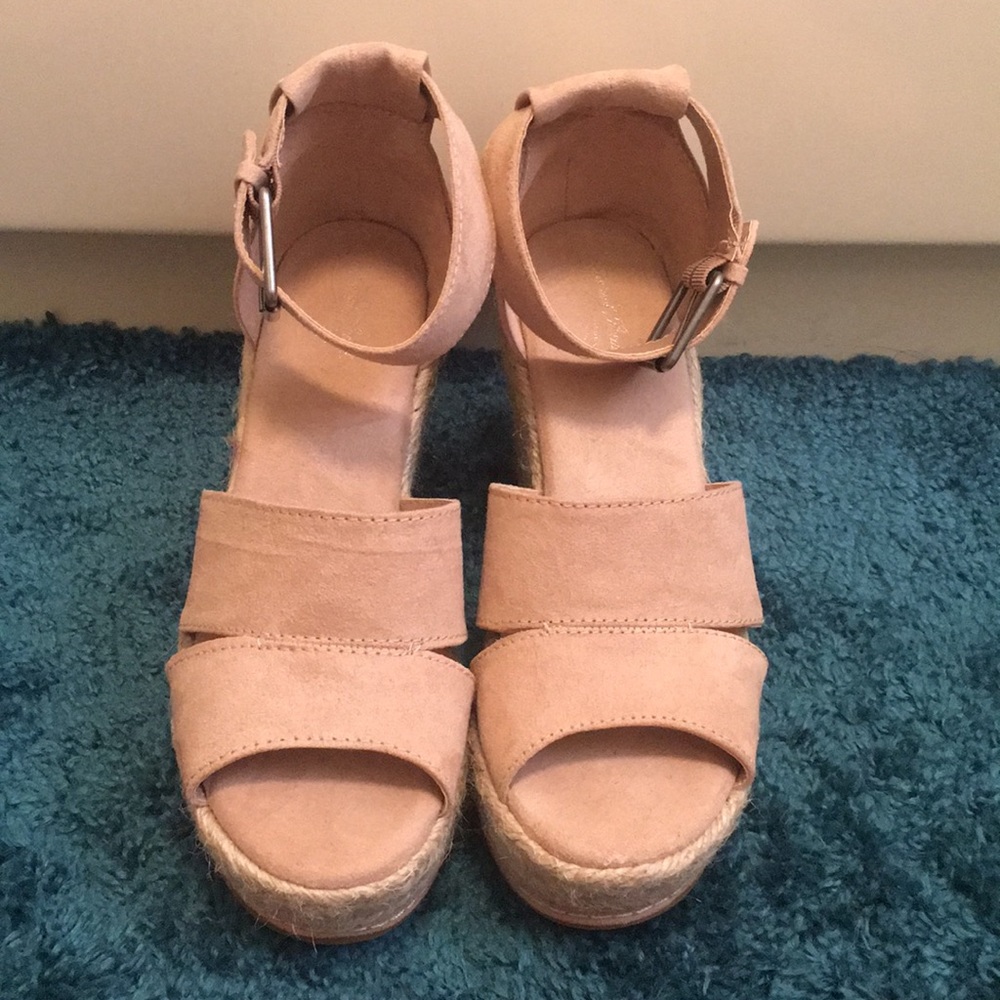 Pink Wedge Heel